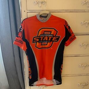 Oklahoma State University Men's Orange Cycling Shirt